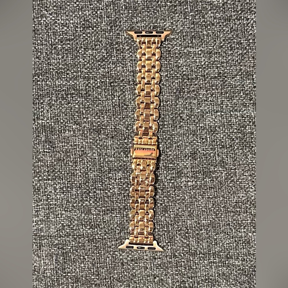 Kate Spade Scallop Link Stainless Steel Watch Band - Rose Gold